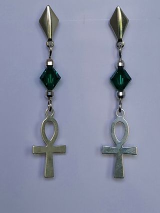 Pendientes cristal swarovski y plata 925