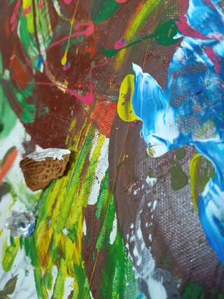 Cuadro Abstracto. Óleo sobre lienzo. Original.