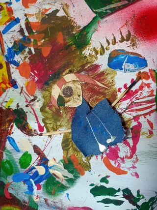 Cuadro Abstracto. Óleo sobre lienzo. Original.