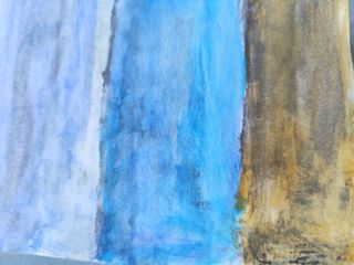 Ilustración Original. Lámina en Acuarela Faro Mar.