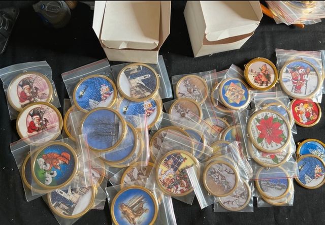 50 decorazioni Natalizie bifacciali