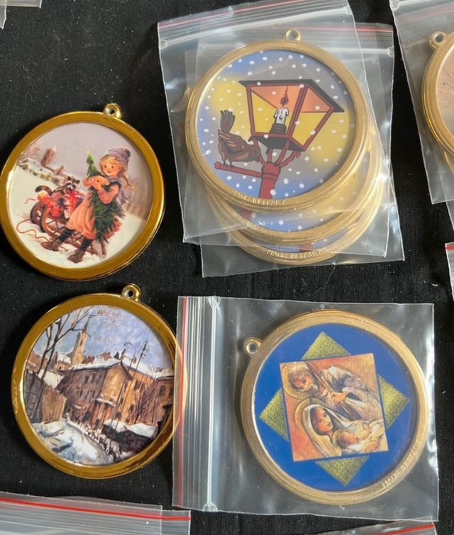 50 decorazioni Natalizie bifacciali