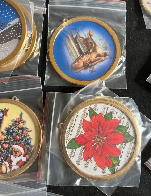 50 decorazioni Natalizie bifacciali