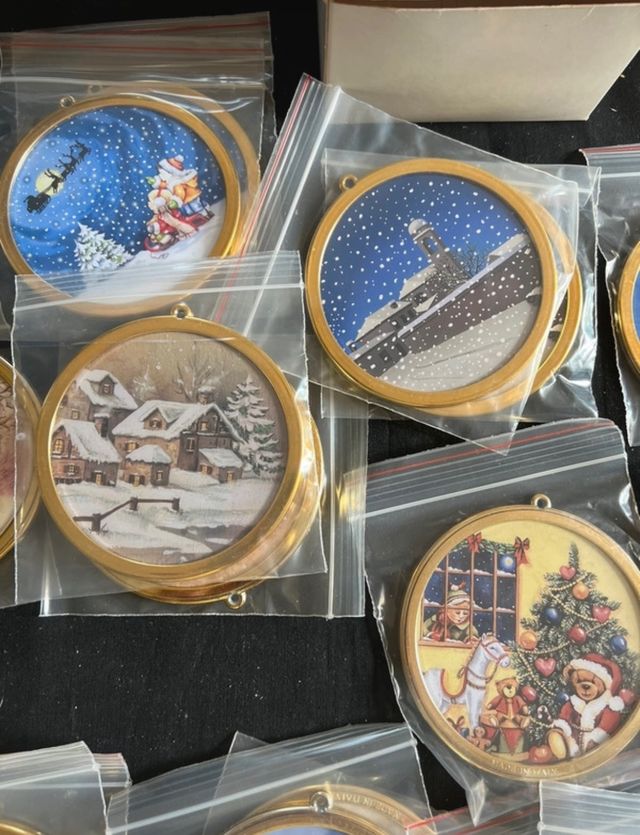 50 decorazioni Natalizie bifacciali