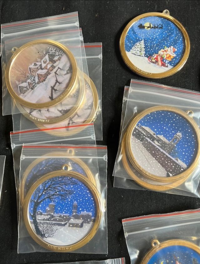 50 decorazioni Natalizie bifacciali