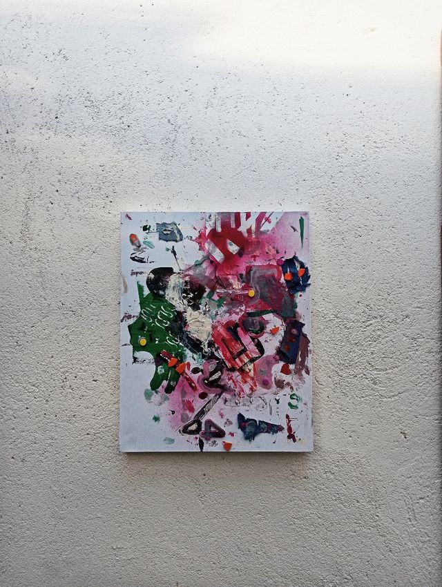 Olio originale su tela. Pittura astratta