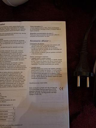 Secador del pelo Braun 2000 DF