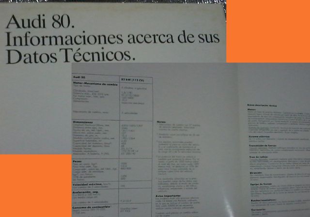 AUDI 80 Catálogo - En tu casa se ENVIA por 6€