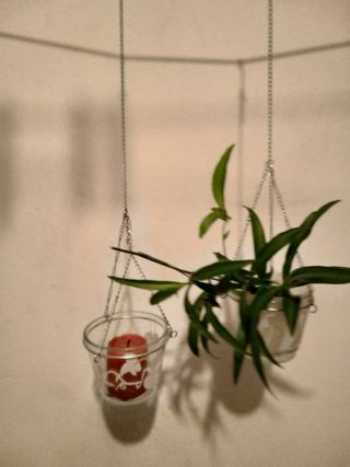 2 Portavasi/candele da appendere