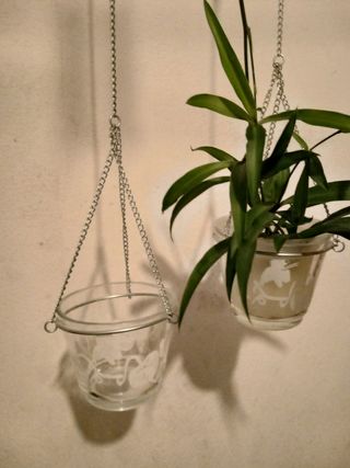 2 Portavasi/candele da appendere