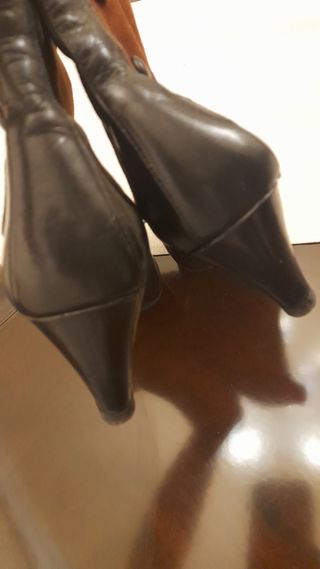 Botas caña alta piel