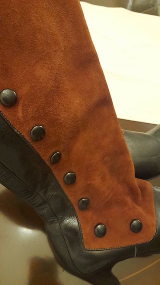 Botas caña alta piel