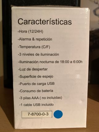 RELOJ DESPERTADOR