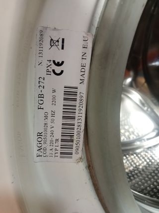 Lavadora Fagor turbo time para piezas