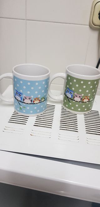 TAZAS A ESTRENAR DE BUHOS