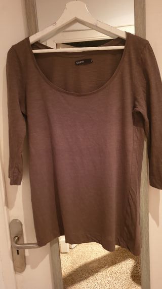 3 camisetas negra,blanca,marron h&m-bershka-shana