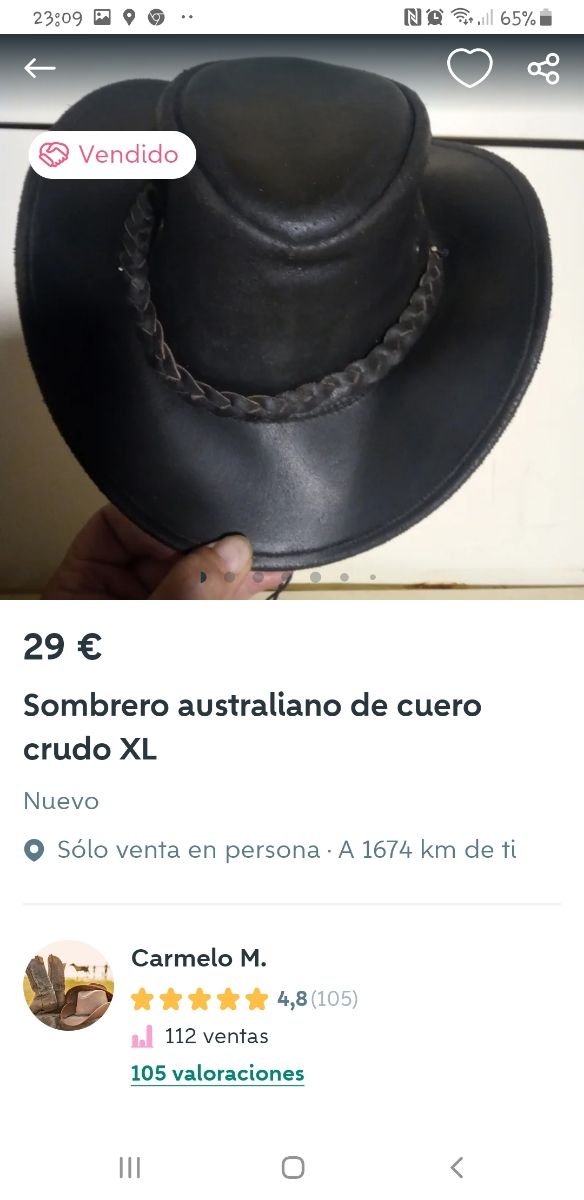 Sombreo de cuero
