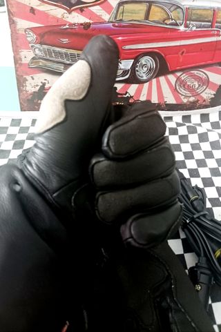 Guantes piel calefactables L