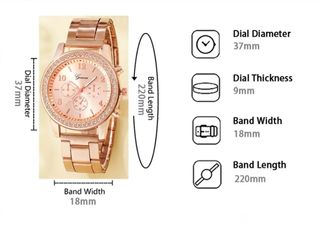 Juego de 6 piezas de complementos mujer,oro rosa.