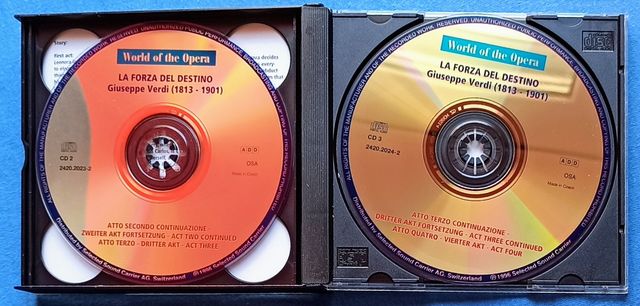 3 CD ÓPERA LA FORZA DEL DESTINO