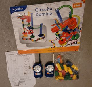 Lote Juguettos: Walkie Talkie 500m+Circuito Dominó