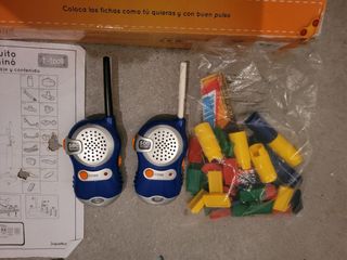 Lote Juguettos: Walkie Talkie 500m+Circuito Dominó