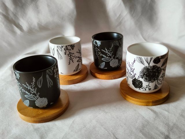 Set 4 tazzine caffè/the