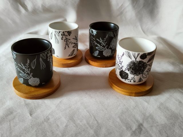 Set 4 tazzine caffè/the