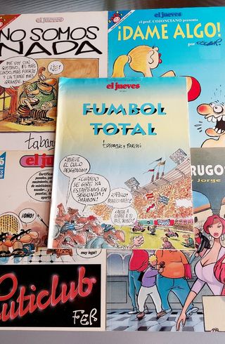 El Jueves : 9 Pendones del Humor, lote de 9 .