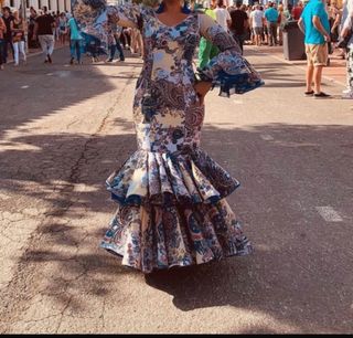 vestido traje gitana flamenca 