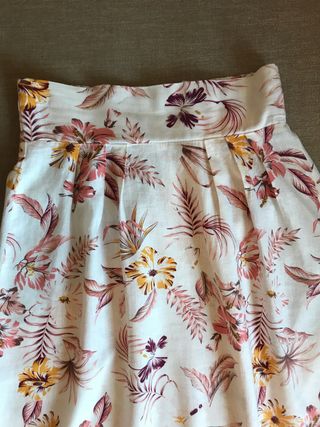 Falda midi estampada