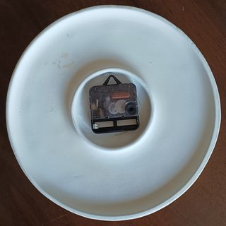 Orologio da parete in ceramica grezza