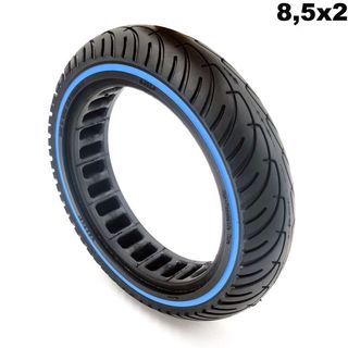 Rueda maciza azul para patinete eléctrico 8.5"