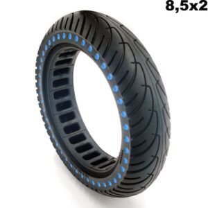Rueda maciza azul para patinete eléctrico 8.5"