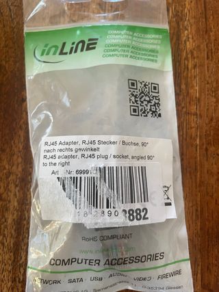 Adaptador Rj45 angulo de 90