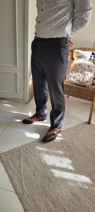 Pantalon de traje Calvin Klein gris