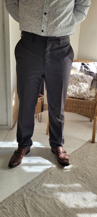 Pantalon de traje Calvin Klein gris