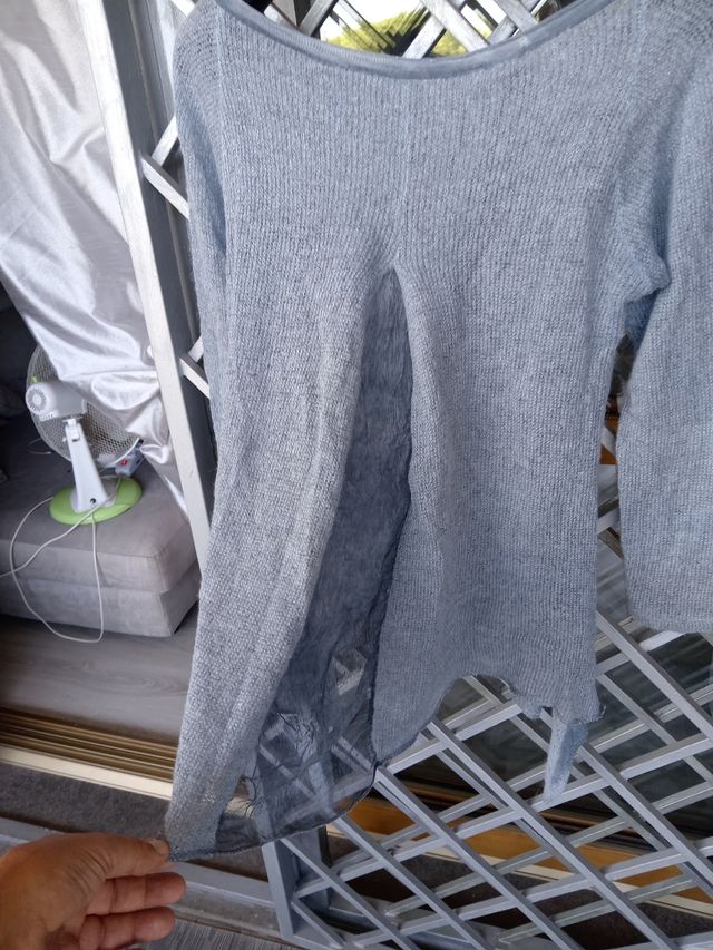 Maglietta maniche lunghe Azzurro