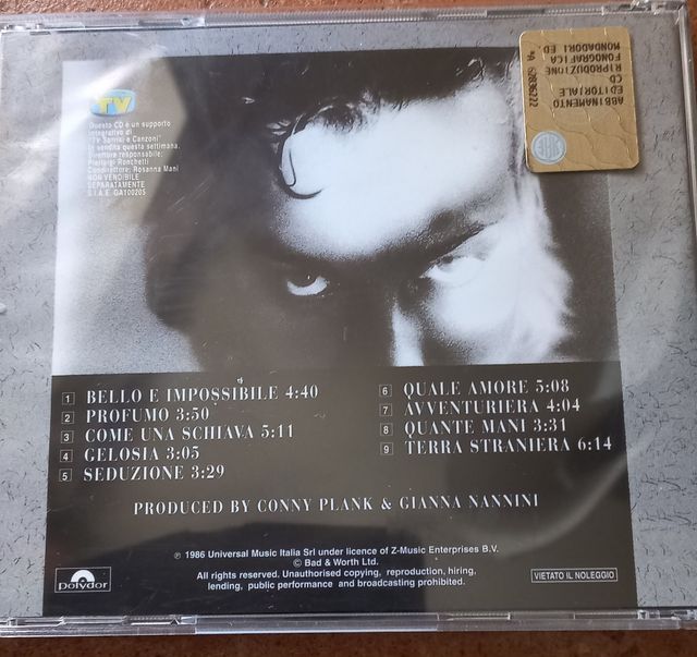 CD Gianna Nannini-Profumo