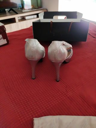 Sandalias plataforma plata