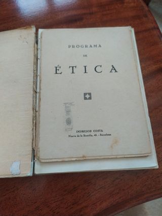 Libro Antiguo Ética de Pedro Guirao