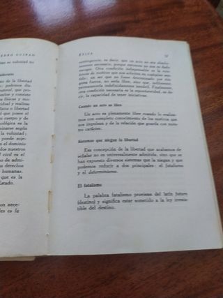 Libro Antiguo Ética de Pedro Guirao