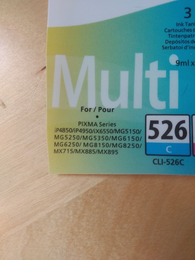 Tinta impresora Canon Pixma