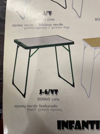 Mesa plegable de camping