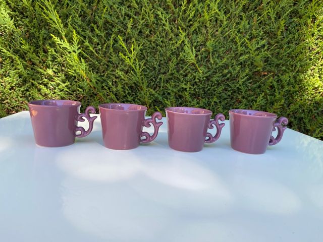 Conjunto platitos y tazas café