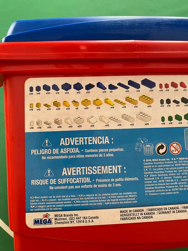 +1000 piezas bricks 3,5 kg