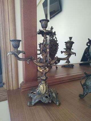 JUEGO ANTIGÜEDADES BRONCE