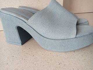 Sandalias Bershka tela vaquera