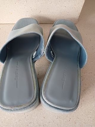 Sandalias Bershka tela vaquera