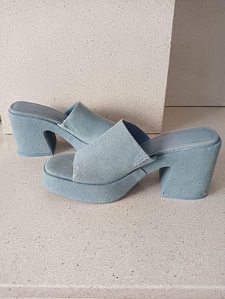Sandalias Bershka tela vaquera